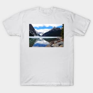 Lake Louise Victoria Glacier Alberta Canadian Rockies Canada T-Shirt